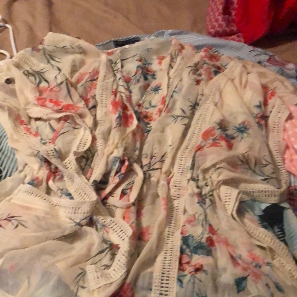 Sheer Floral shirt